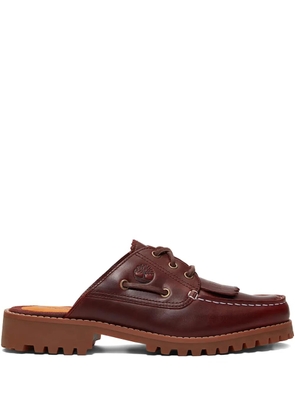 Timberland lace-up leather mules - Red