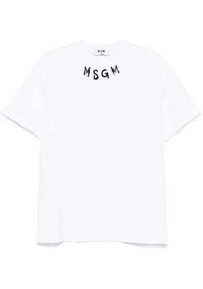MSGM logo-print T-shirt - White