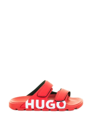 BOSS logo-detail sandals - Red