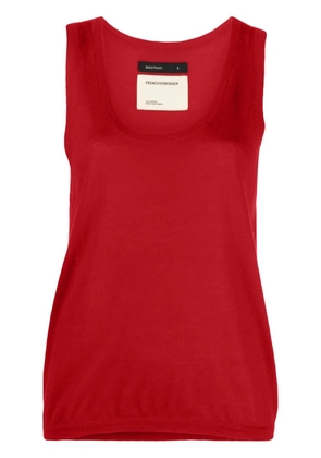 Frenckenberger sleeveless cashmere knitted top - Red