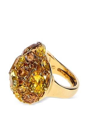 Swarovski Gema embellished ring - Gold