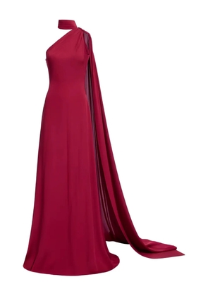 Elie Saab one-shoulder scarf maxi dress - Red
