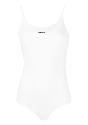 Jil Sander sleeveless stretch bodysuit - White