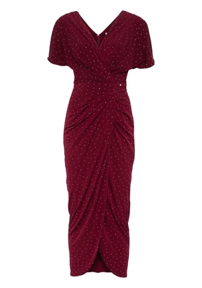 NISSA crystal-embellished maxi dress - Red
