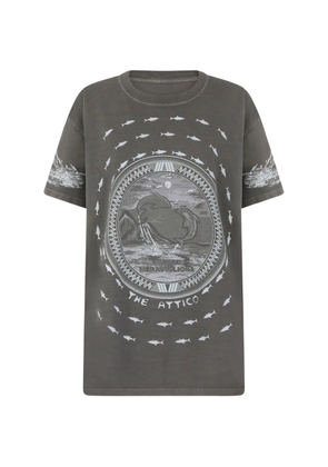 The Attico graphic-print T-shirt - Grey