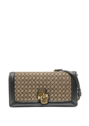 Bottega Veneta Pre-Owned chain-strap leather cross body bag - Black