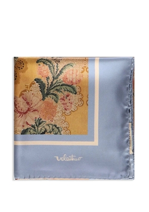 Valentino Garavani floral-print scarf - Blue