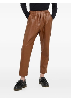 Drykorn elastic-waist straight-leg trousers - Brown