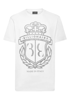 Billionaire Crest round-neck T-shirt - White