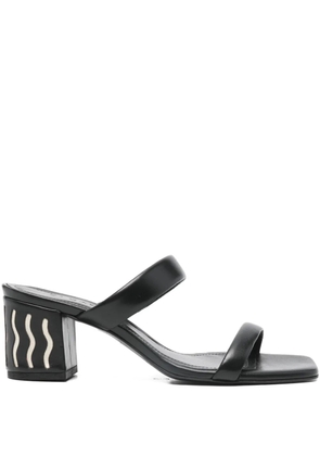 Di Gaia x Louiza Cordelia square-toe heel sandals - Black