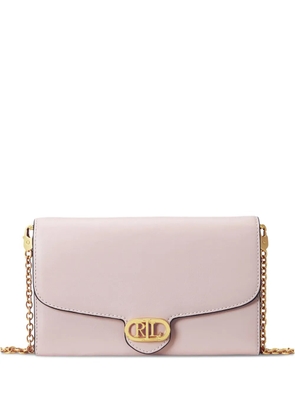 Lauren Ralph Lauren Adair logo-plaque crossbody bag - Pink