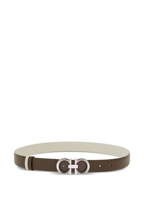 Ferragamo reversible adjustable Gancini belt - Brown