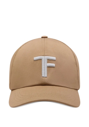 TOM FORD logo-embroidered baseball cap hat - Neutrals