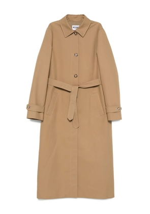 MOSCHINO JEANS button-fastening coat - Brown