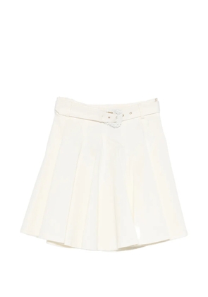 Versace Jeans Couture pleated belt skirt - White