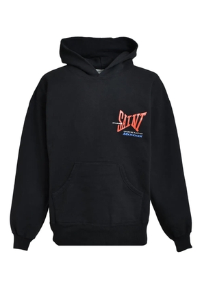 SAINT MXXXXXX graphic-print hoodie - Black