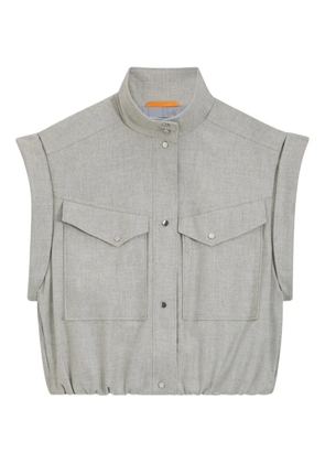 BOSS pocket-detail sleeveless gilet - Grey