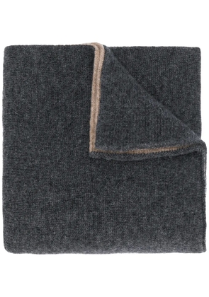 Dell'oglio cashmere knitted scarf - Grey