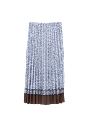 JNBY paisley-print midi skirt - Blue