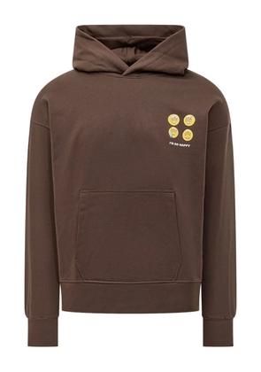 BARROW graphic hoodie - Brown