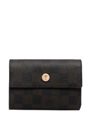 Joop! Cosma check-pattern wallet - Brown