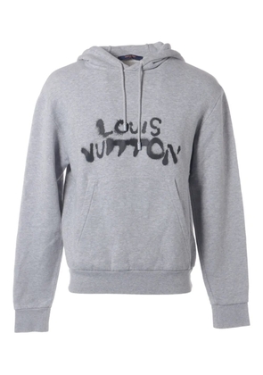 Louis Vuitton Pre-Owned 2021 logo-print hoodie - Grey