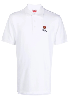 Kenzo Boky Flower embroidered polo shirt - White