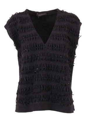 Lorena Antoniazzi knitted vest - Grey