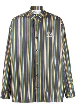 Études Studio Illustion Nows The Time striped shirt - Green