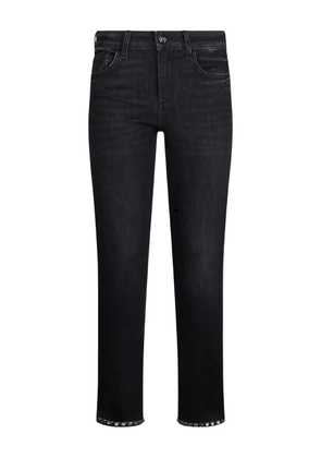 LIU JO logo-patch jeans - Black