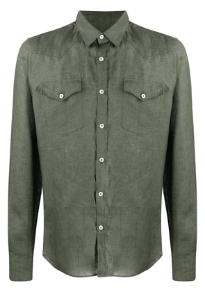 Dell'oglio plain button shirt - Green