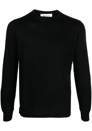 ERALDO crew-neck wool-blend jumper - Black