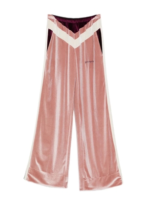 Palm Angels stripe-detail chenille track pants - Pink
