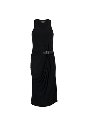 TOM FORD belted midi dress - Black