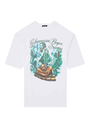 Willy Chavarria printed round-neck T-shirt - White
