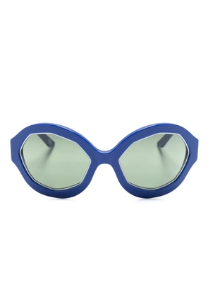 Marni Eyewear Cumulus Cloud oval-frame sunglasses - Blue