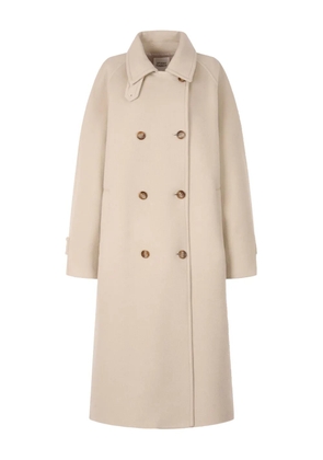 TOMBOY Balmacaan double-breasted button-up coat - Neutrals