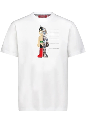 Mostly Heard Rarely Seen 8-Bit astro interior 8-bit appliqué cotton t-shirt - White