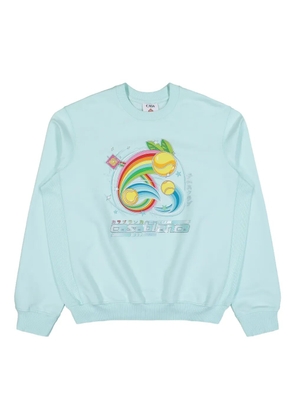 Casablanca Manga Tennis Ball sweatshirt - Blue