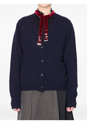 Kolor embellished button-down cardigan - Blue