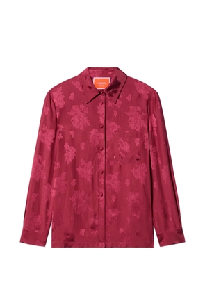 La DoubleJ floral pattern shirt - Red