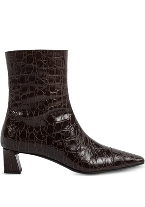 Giuseppe Zanotti Brenda crocodile-effect boots - Brown