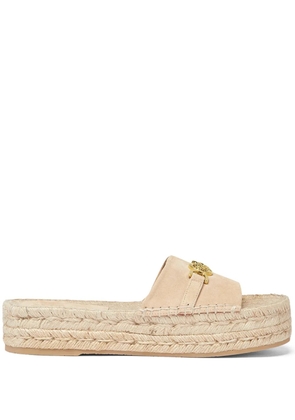 Versace Medusa '95 30mm suede espadrilles - Neutrals