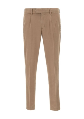 DEVORE single-pleat chinos - Brown