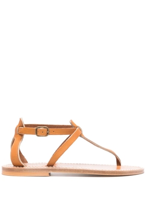 K. Jacques leather flat sandals - Brown