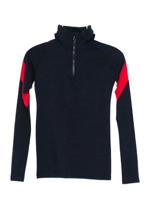 We Norwegians Zermatt zip-up high-neck top - Blue