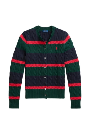 Polo Ralph Lauren striped cable-knit cardigan - Blue