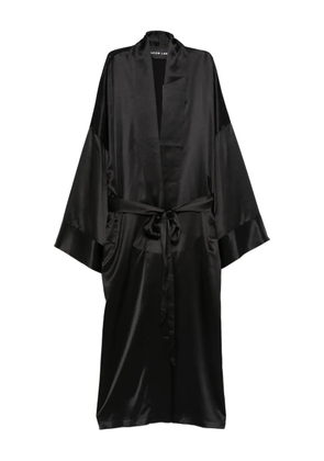 Jacob Lee belted coat - Black