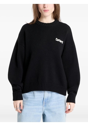 Carhartt WIP logo-detail heart-print sweater - Black
