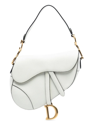 Christian Dior Pre-Owned 2018 Grained Calfskin Saddle Bag shoulder bag - White